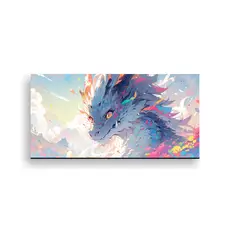 GENERICO - Pinturas Decorativas De Dragón En Colores 140x70 Cm