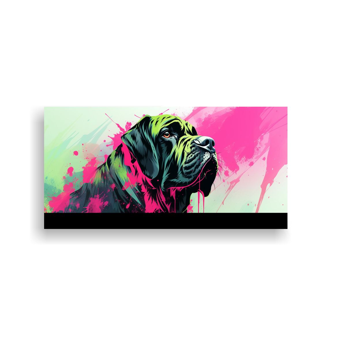 GENERICO - Lienzo Decorativo Para Cocina Con Mastín En 140x70 Cm