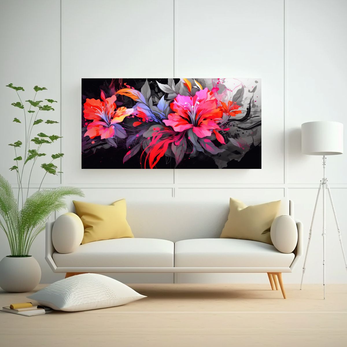 GENERICO - Pintura Decorativa Neonoir Con Riqueza Visual 120x60 Cm