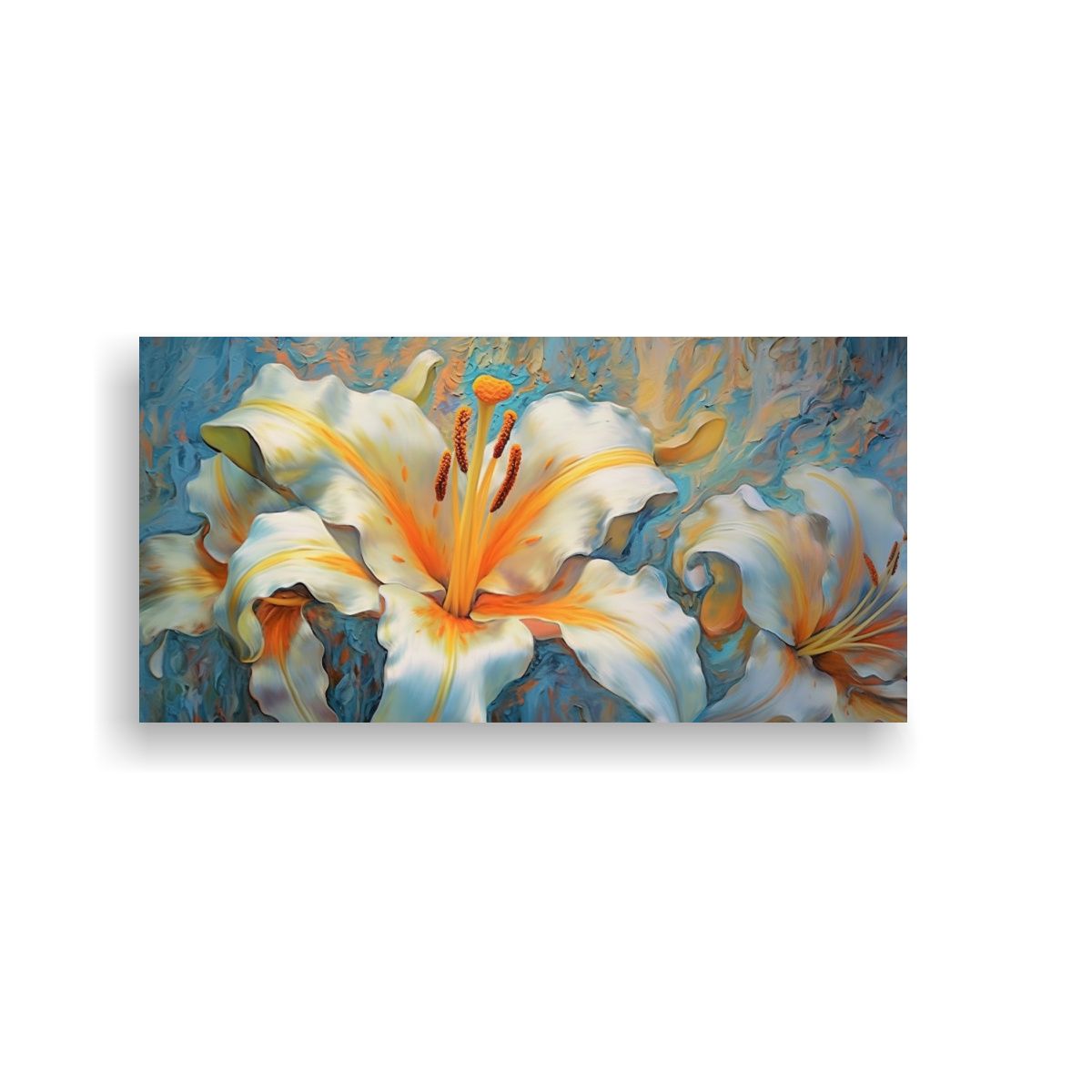 GENERICO - Composición Equilibrada De Lirios Coloridos Con 120x60 Cm