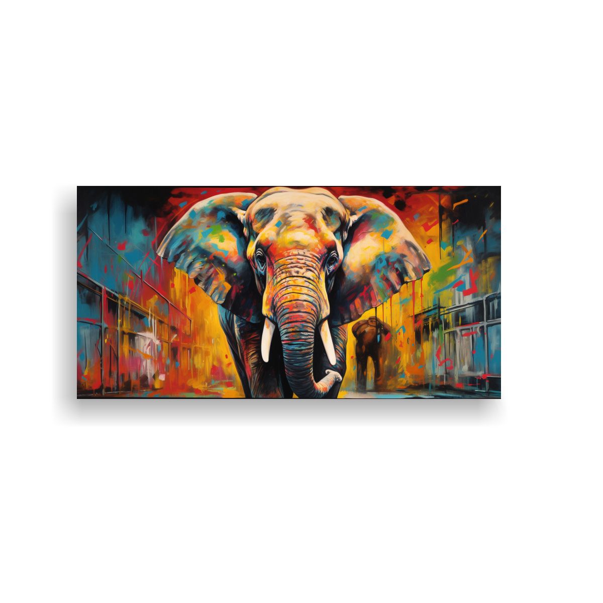 GENERICO - Pintura Al Estilo óleo Con Estilo De Acuarela De 120x60 Cm