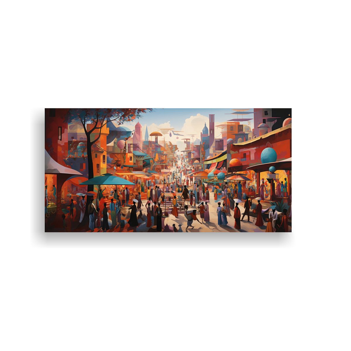 GENERICO - Pinturas Decorativas De La Dimensión Abstracta 140x70 Cm.