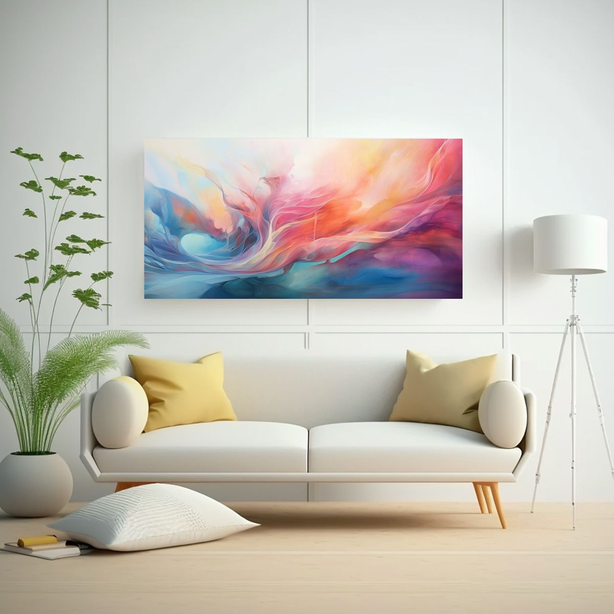 GENERICO - Cuadros Abstractos De Arte De Pared Horizontal 140x70 Cm