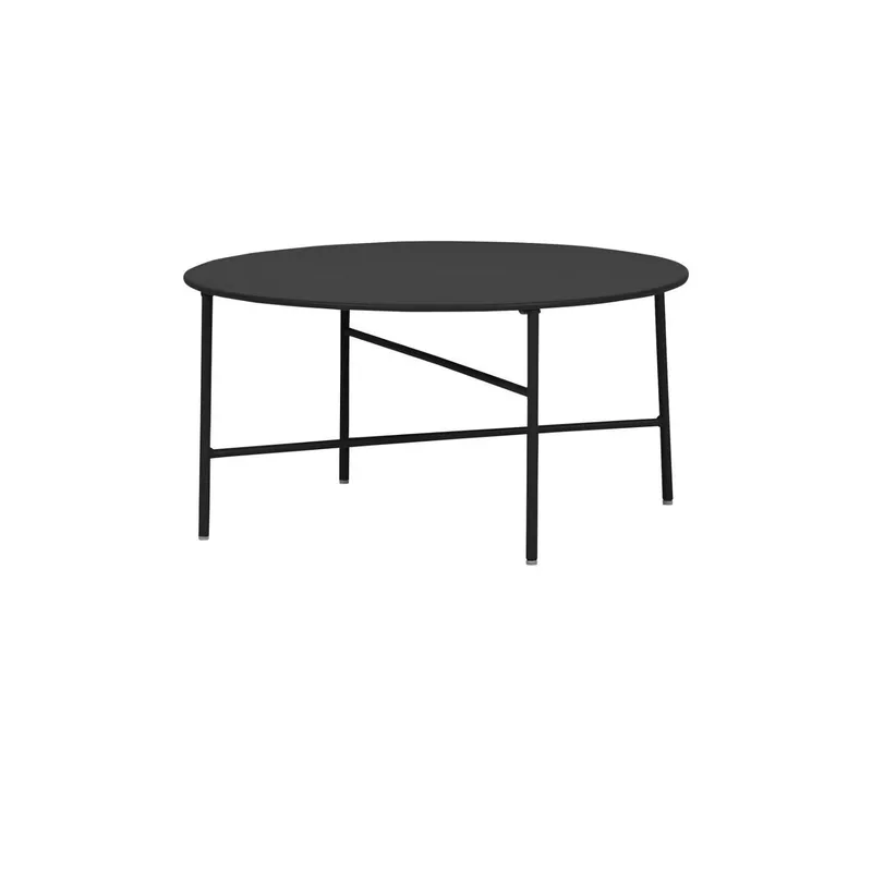 ENVY - Mesa Terraza Redonda Metal 70 X 35 cm Envy - Negro