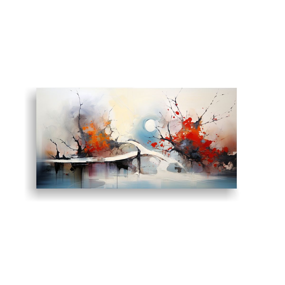 GENERICO - Cuadros Abstractos En Tela De Movimiento Y 120x60 Cm.