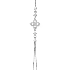 JB JOYAS BARON - Pulsera de Plata Esterlina 925 Florencia con Circonita