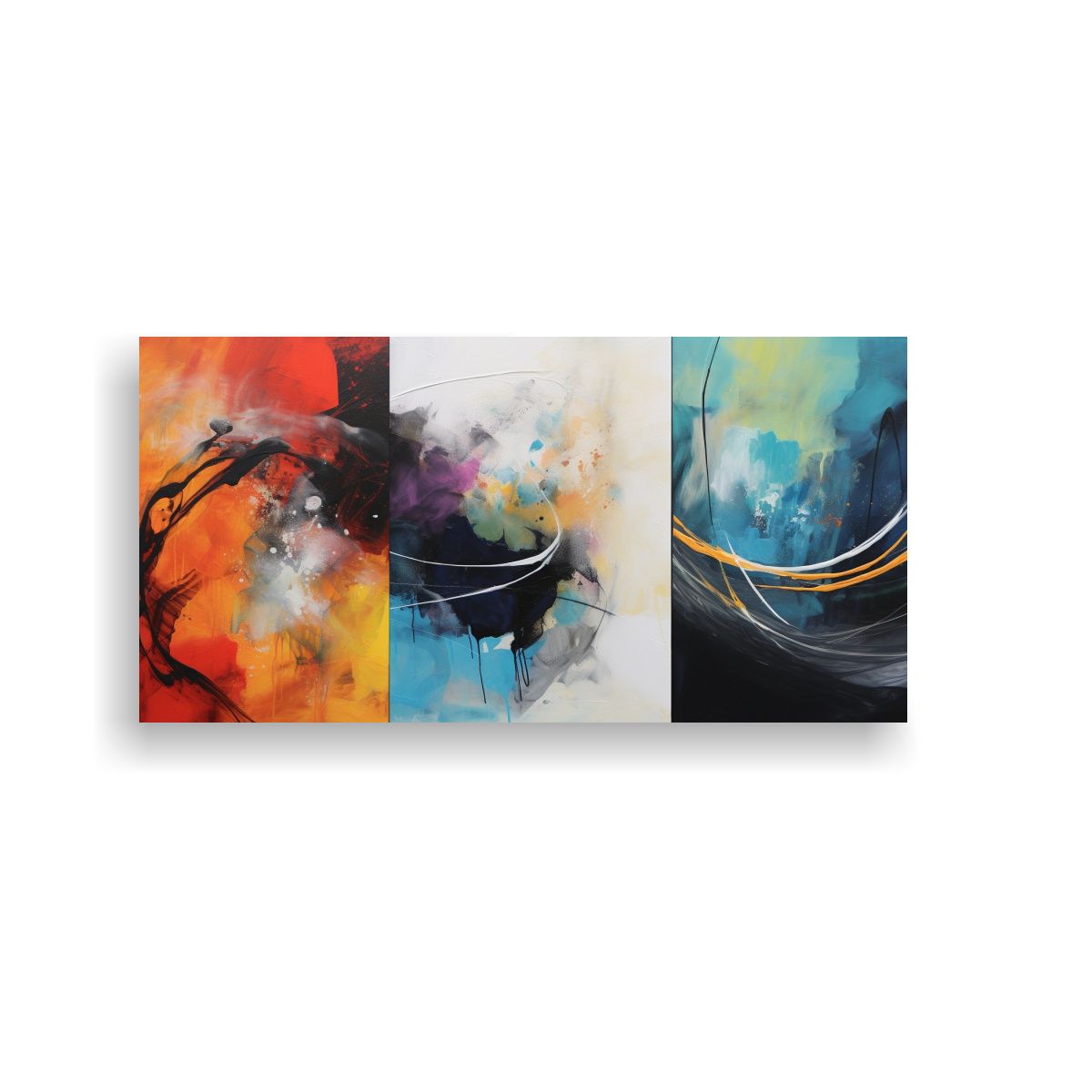 GENERICO - Pinturas Abstractas Para Decoración Con Arte 120x60 Cm