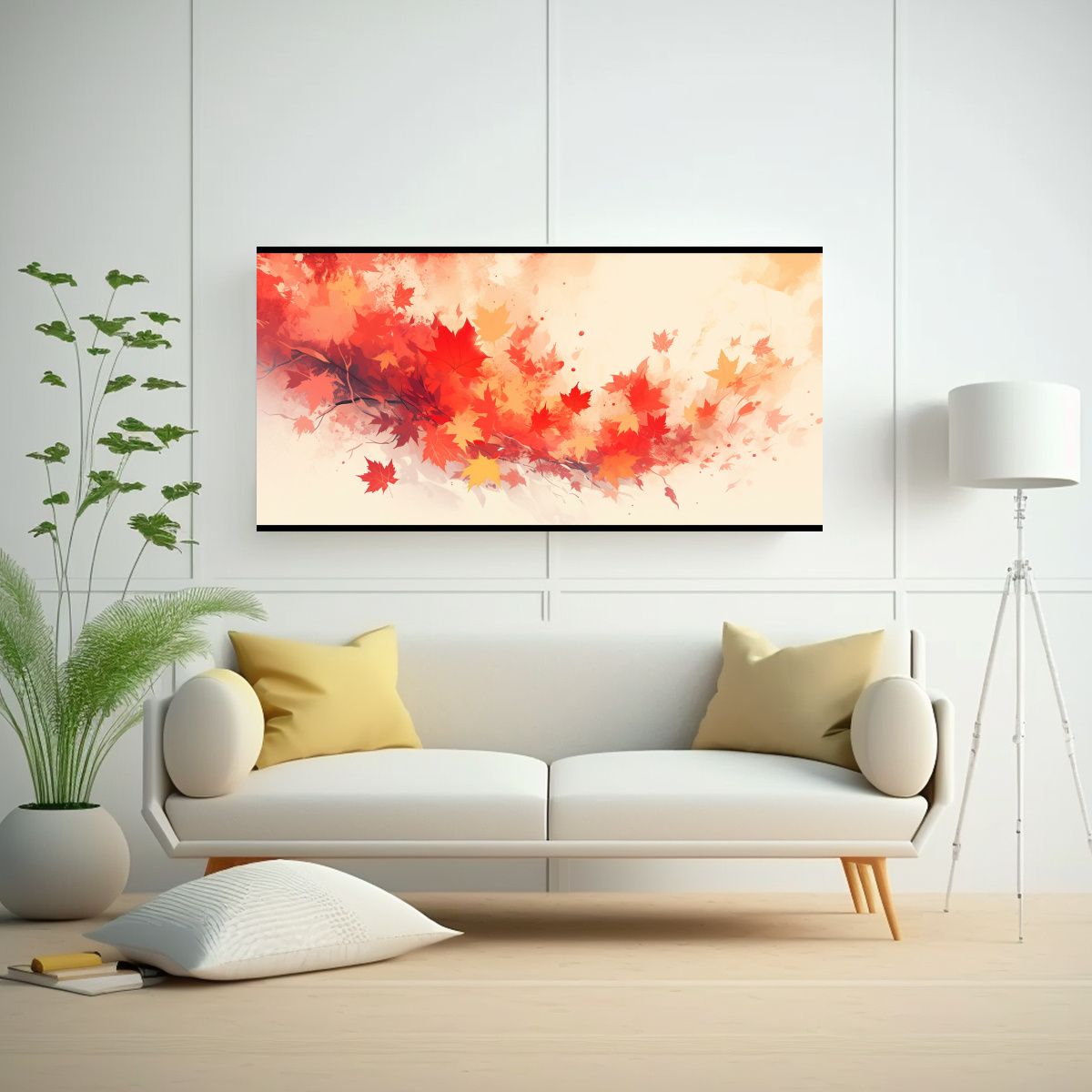 GENERICO - Cuadro Decorativo Arte De Pared Otoño Colores 140x70 Cm