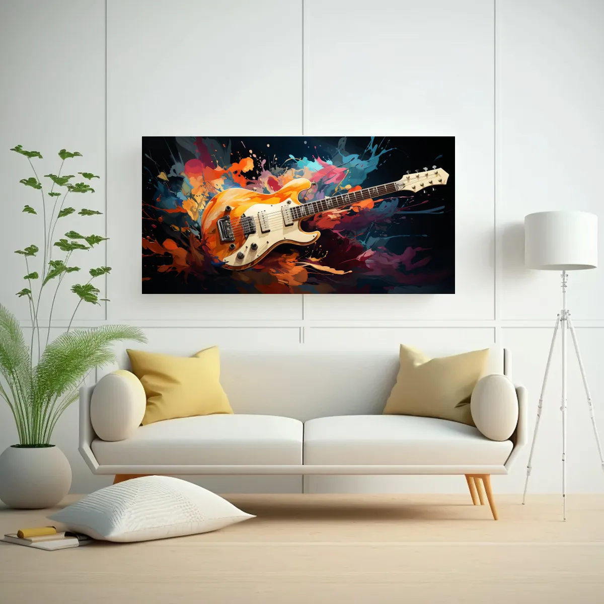 GENERICO - Arte Movimiento Elegancia Bajo En Colores 140x70 Cm