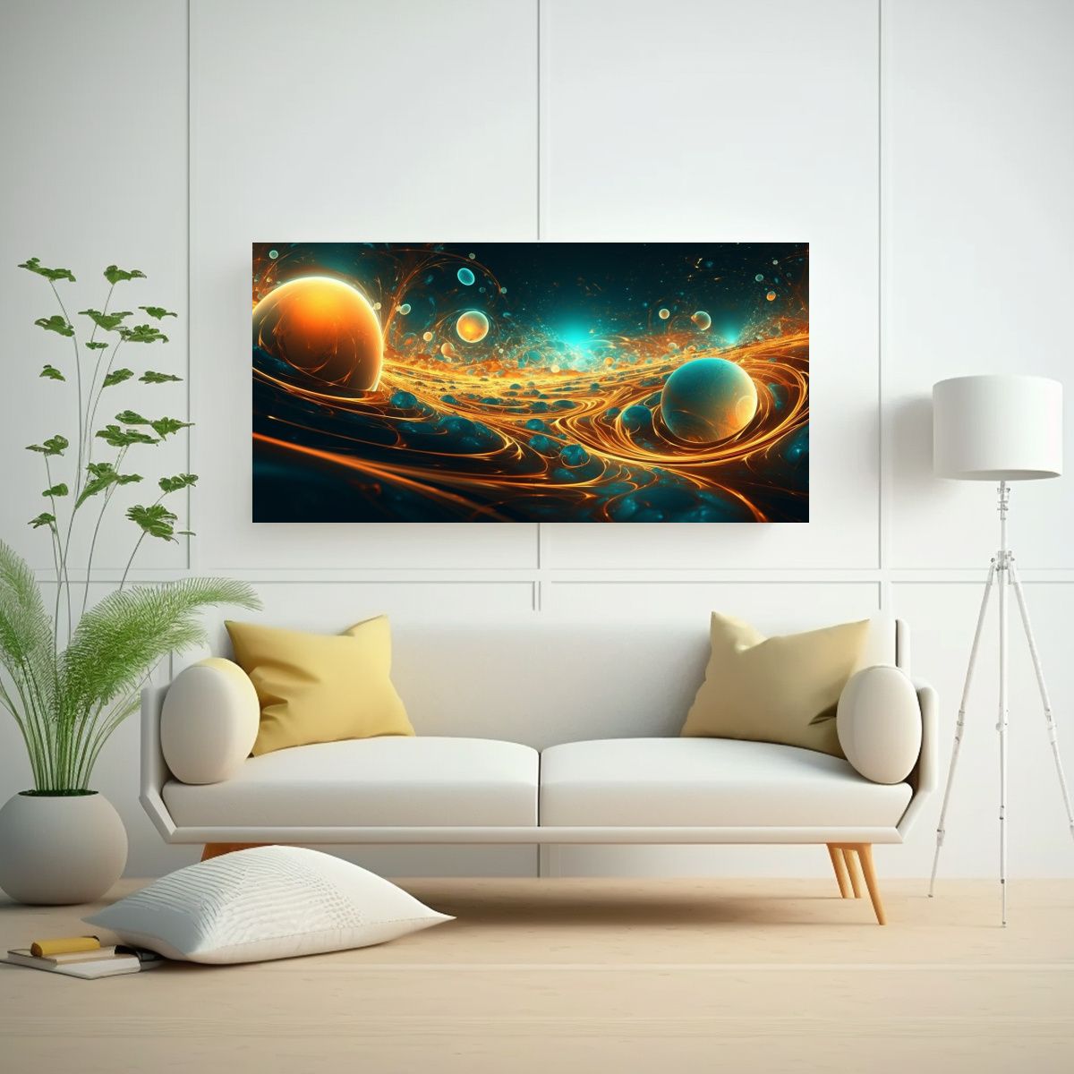 GENERICO - Pinturas Decorativas Estilo Videojuego En Espiral 140x70 Cm