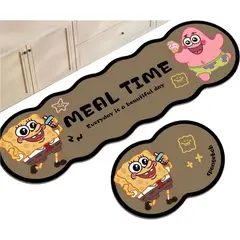 GENERICO - Set 2 Alfombra De Goma Para Cocina Piso Entrada Antideslizante