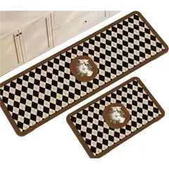 GENERICO - Set 2 Alfombra De Goma Para Cocina Piso Entrada Antideslizante