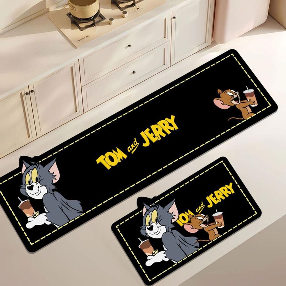 GENERICO - Set 2 Alfombra De Goma Para Cocina Piso Antideslizante - Multicolor