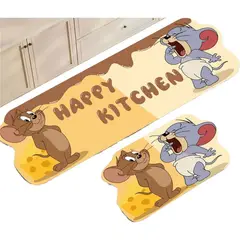 GENERICO - Set 2 Alfombra De Goma Para Cocina Piso Entrada Antideslizante