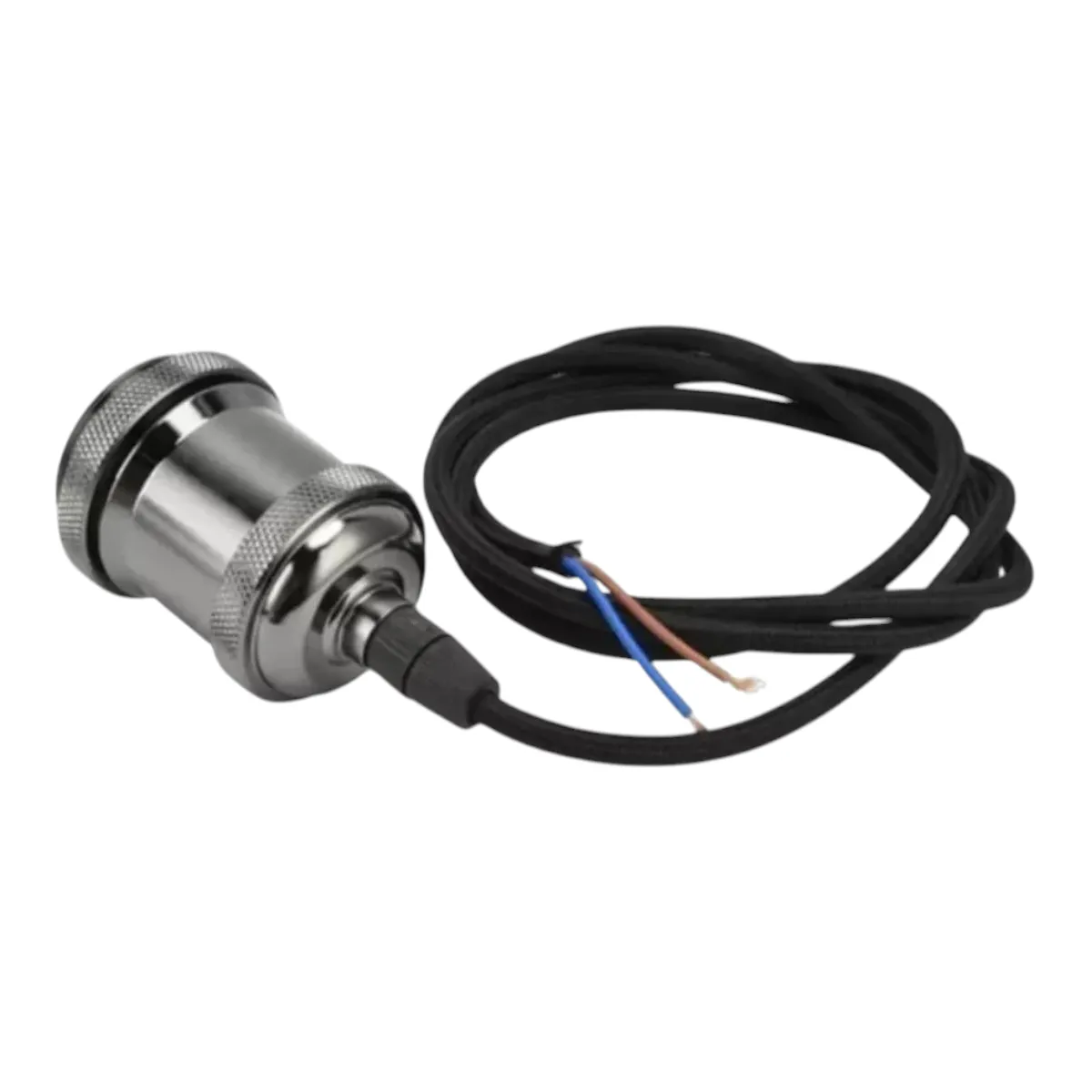 GENERICO - 6 Soquetes Vintage Grafito E27 con Cable 1mt