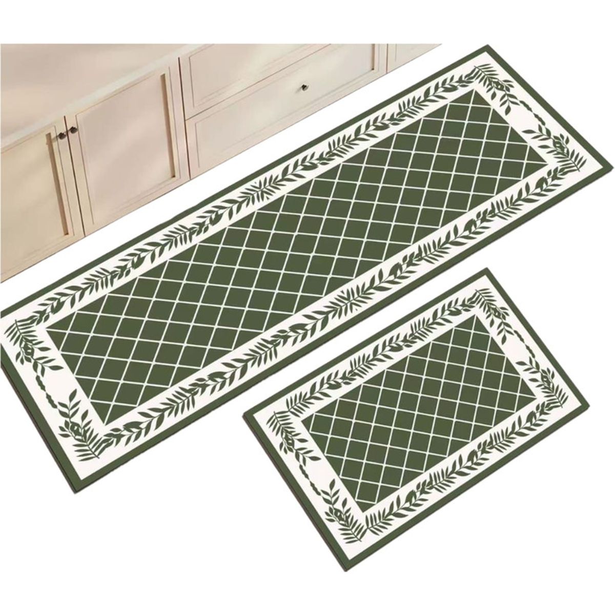 GENERICO - Set 2 Alfombra De Goma Para Cocina Piso Entrada Antideslizante