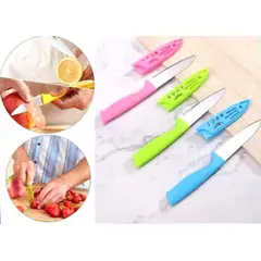 GENERICO - Pack 12 Cuchillos De Colores De 19cm