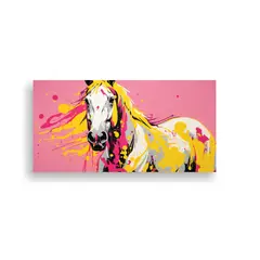 GENERICO - Pinturas Decorativas De Neo Pop Art De Un Caballo 140x70 Cm