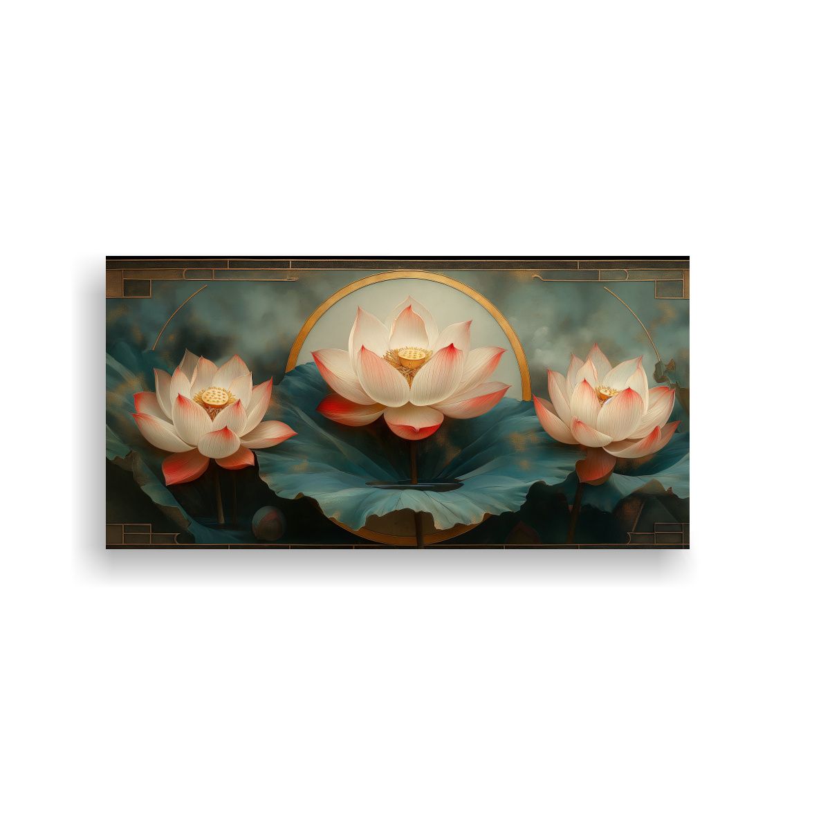 GENERICO - Cuadro Decorativo Canva Movimiento Contraste 120x60 Cm