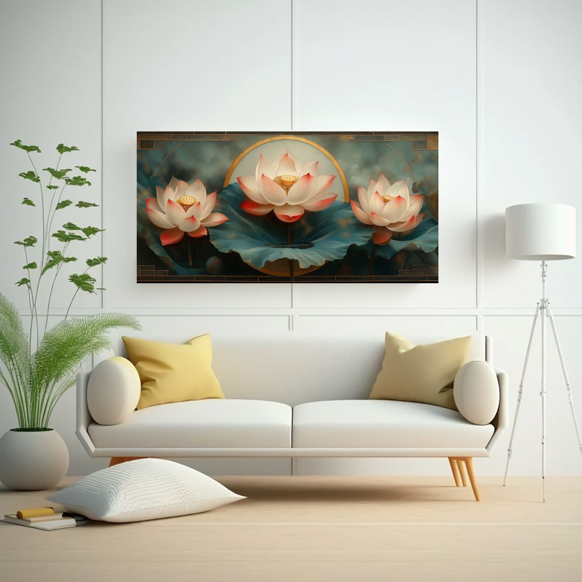 GENERICO - Cuadro Decorativo Canva Movimiento Contraste 120x60 Cm