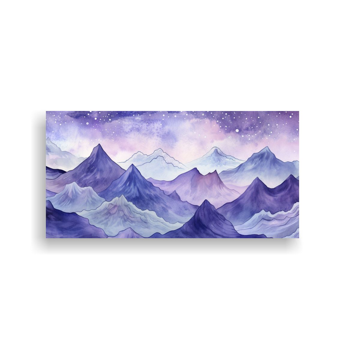 GENERICO - Pintura Decorativa De Montañas En Acuarela 140x70 Cm