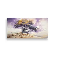 GENERICO - Pintura Abstracta En Bastidor De árbol De Enebro 140x70 Cm