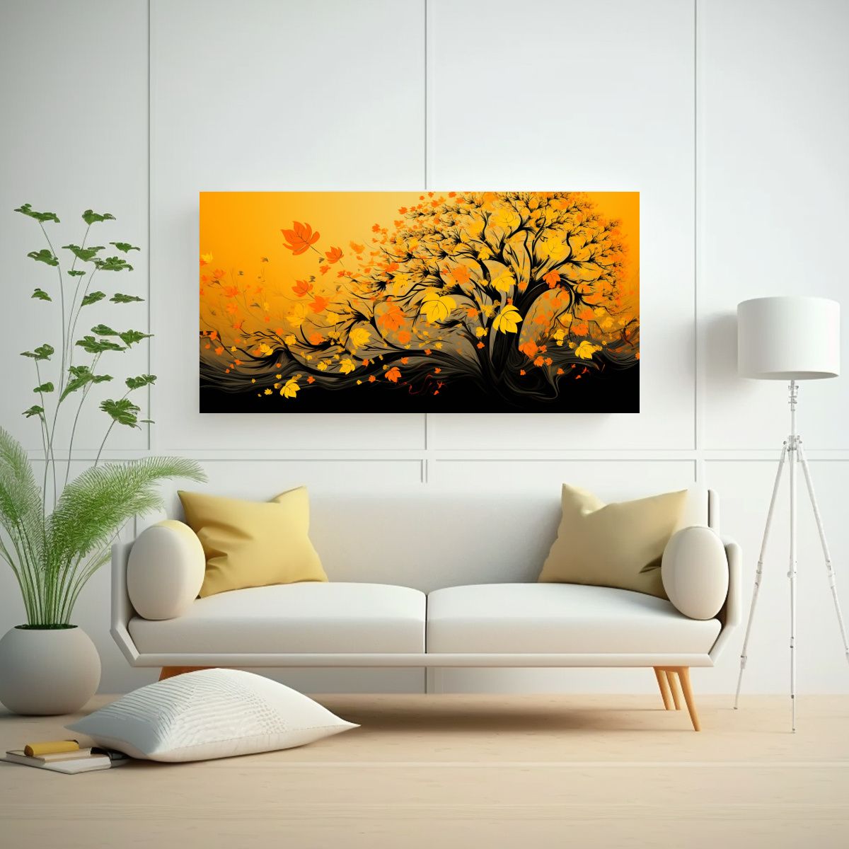 GENERICO - Pintura Decorativa Galería Estilo Cuadro Arbol 120x60 Cm