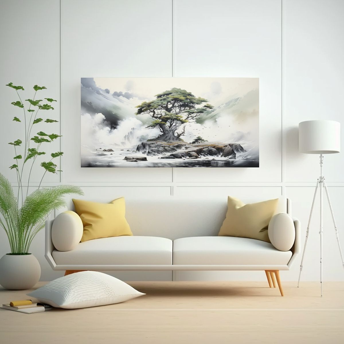 GENERICO - Pintura Abstracta De Un árbol De Ciprés Con 120x60 Cm