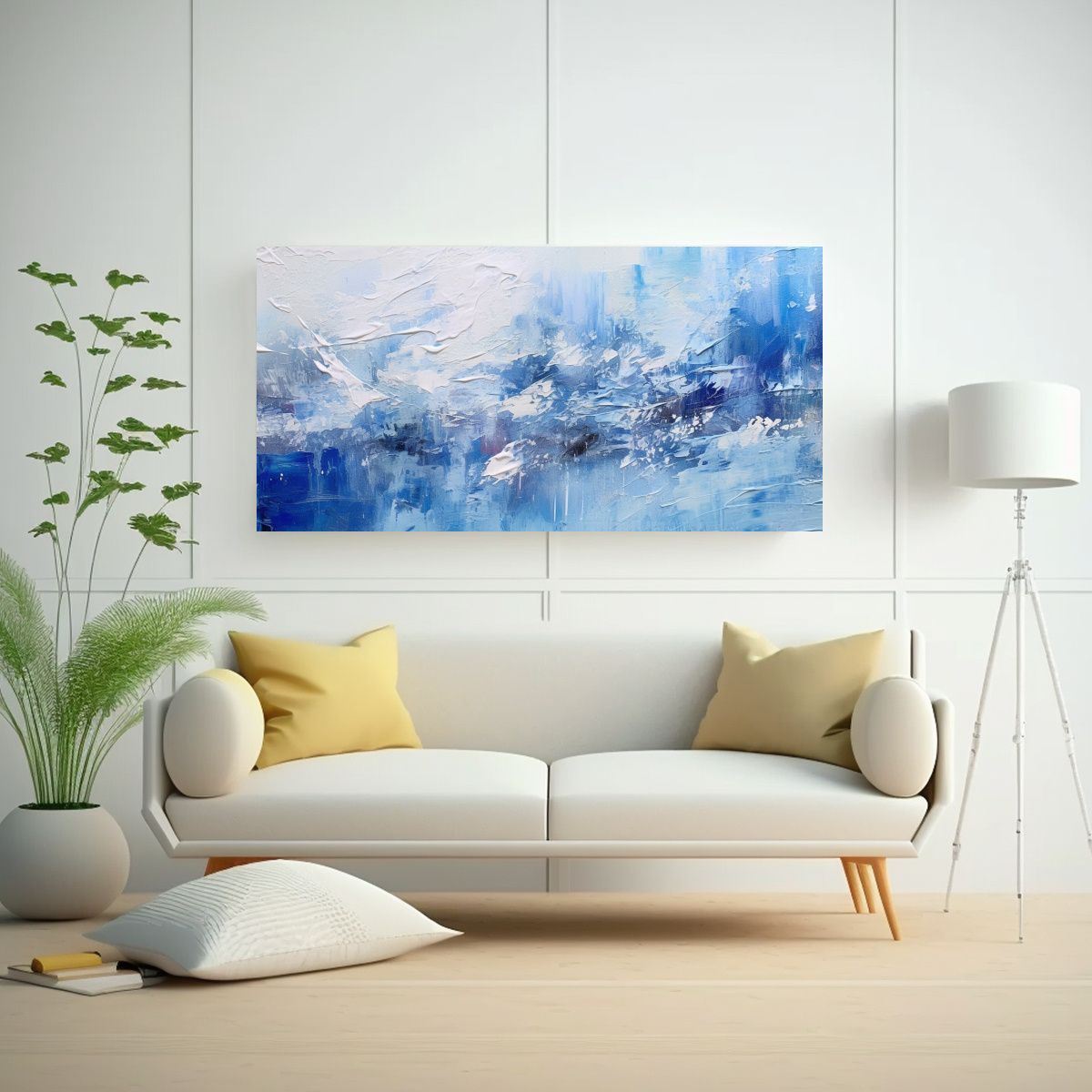 GENERICO - Pinturas Abstractas Contemporáneas En Tonos 120x60 Cm.