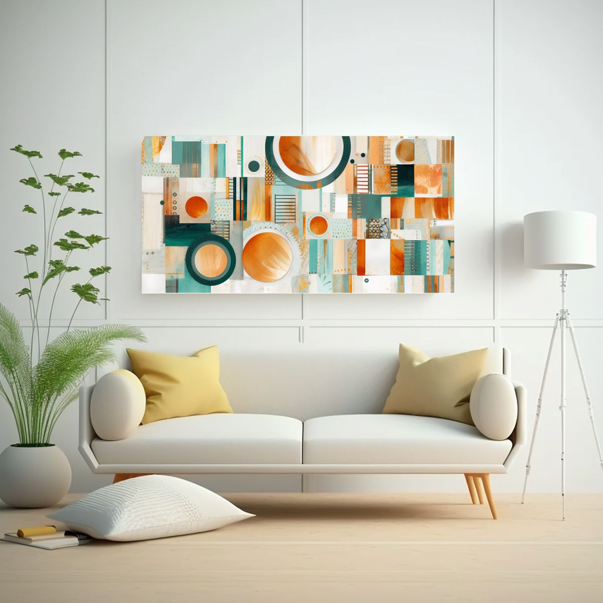 GENERICO - Pinturas Decorativas Japonesas Con Arte Abstracto 140x70 Cm