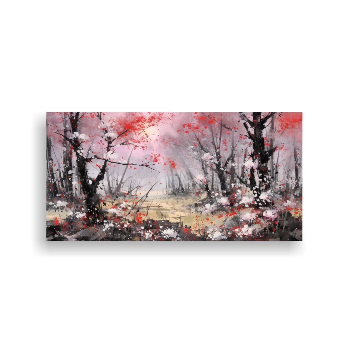 GENERICO - Pintura En Bastidor De Wu Guanzhong Para Cocina 120x60 Cm