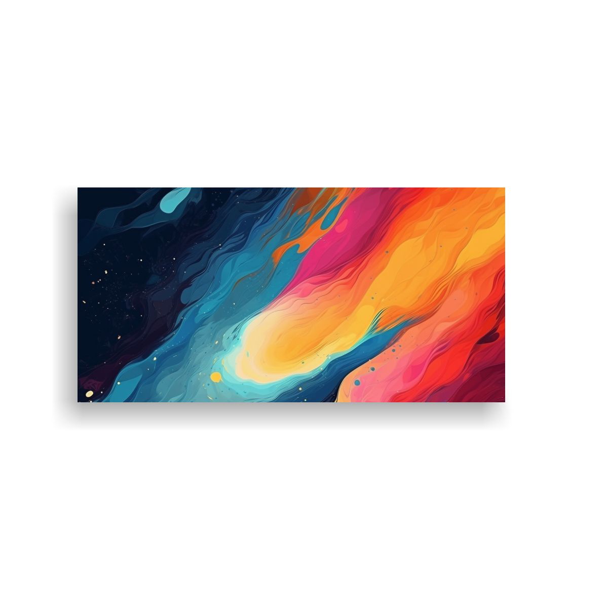 GENERICO - Pintura Decorativa Con Pinceladas Dinámicas En 120x60 Cm