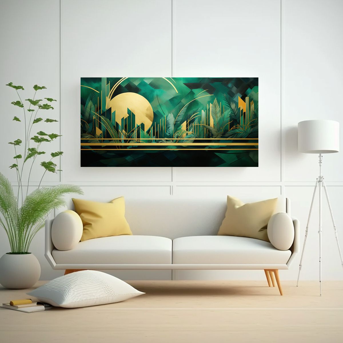 GENERICO - Pinturas Decorativas Fusionan Arte Deco Y 140x70 Cm.