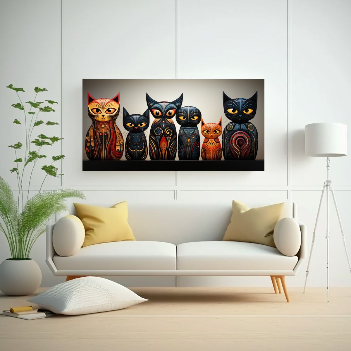 GENERICO - Pinturas Decorativas De Estilo único De Cuadro 140x70 Cm.