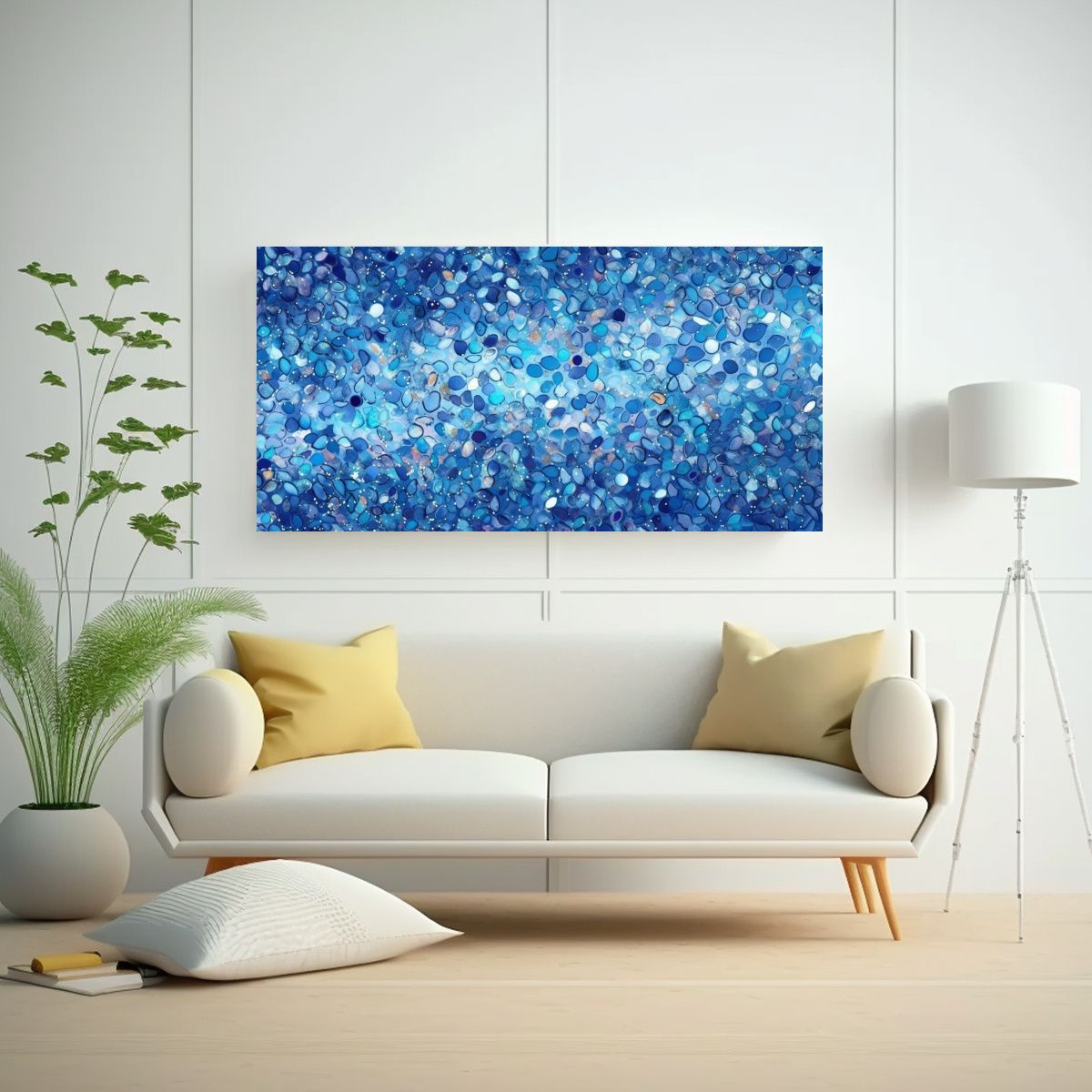 GENERICO - Pinturas Decorativas Abstractas Brillantes En 120x60 Cm