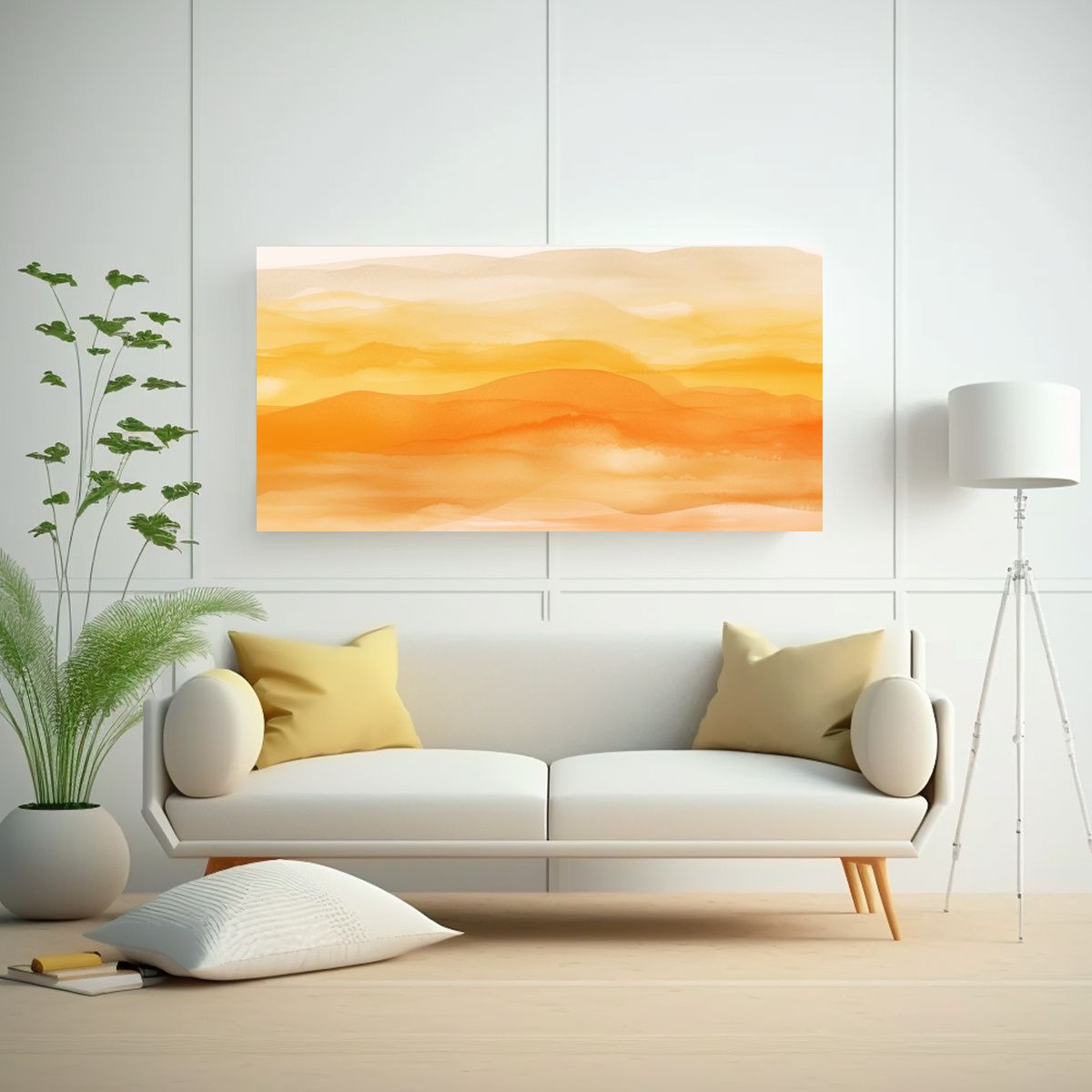 GENERICO - Pinturas Decorativas Minimalistas Con Líneas 140x70 Cm