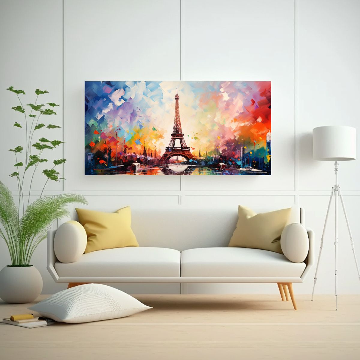 GENERICO - Cuadro Inspiración Elegante Torre Eiffel 120x60 Cm