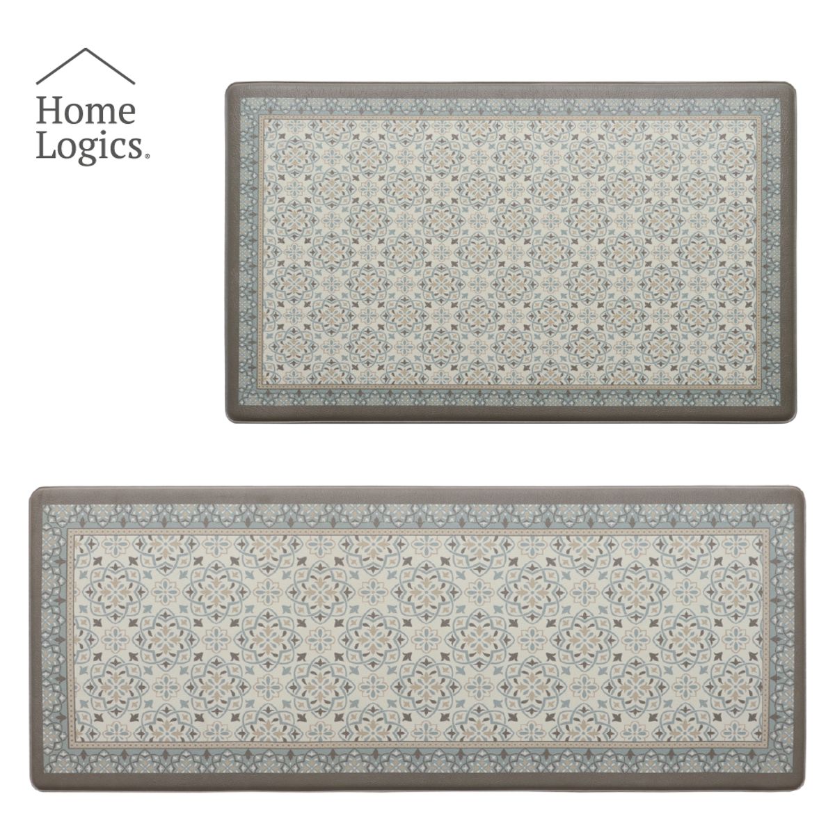 HOME LOGICS - Alfombra Antideslizante Antifatiga Cocina Set 2 Home Logics