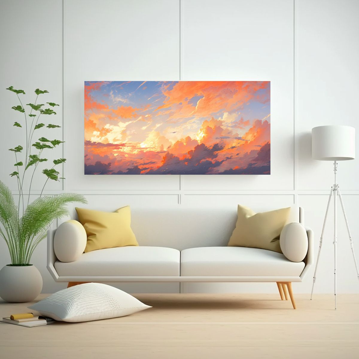 GENERICO - Pintura Abstracta De Composición Expresiva En El 140x70 Cm