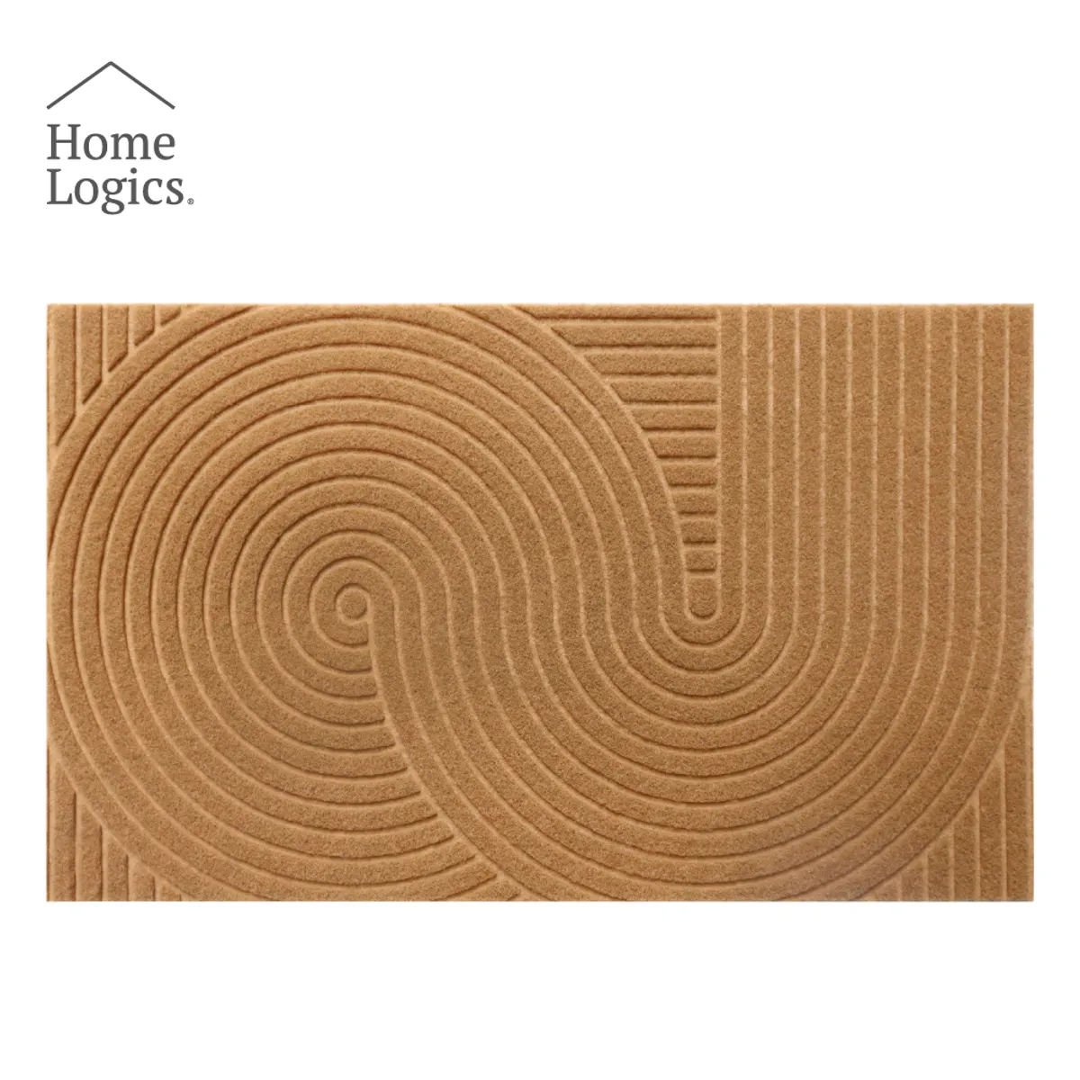 HOME LOGICS - Limpiapiés Choapino Alfombra Tapete 45x75 Cm Café