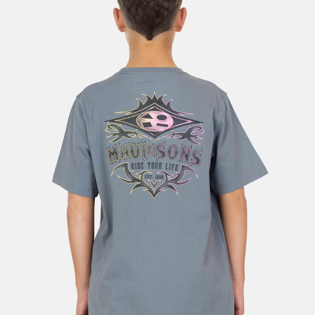 MAUI AND SONS - Polera MC Armor Gris Infantil Maui And Sons - Gris