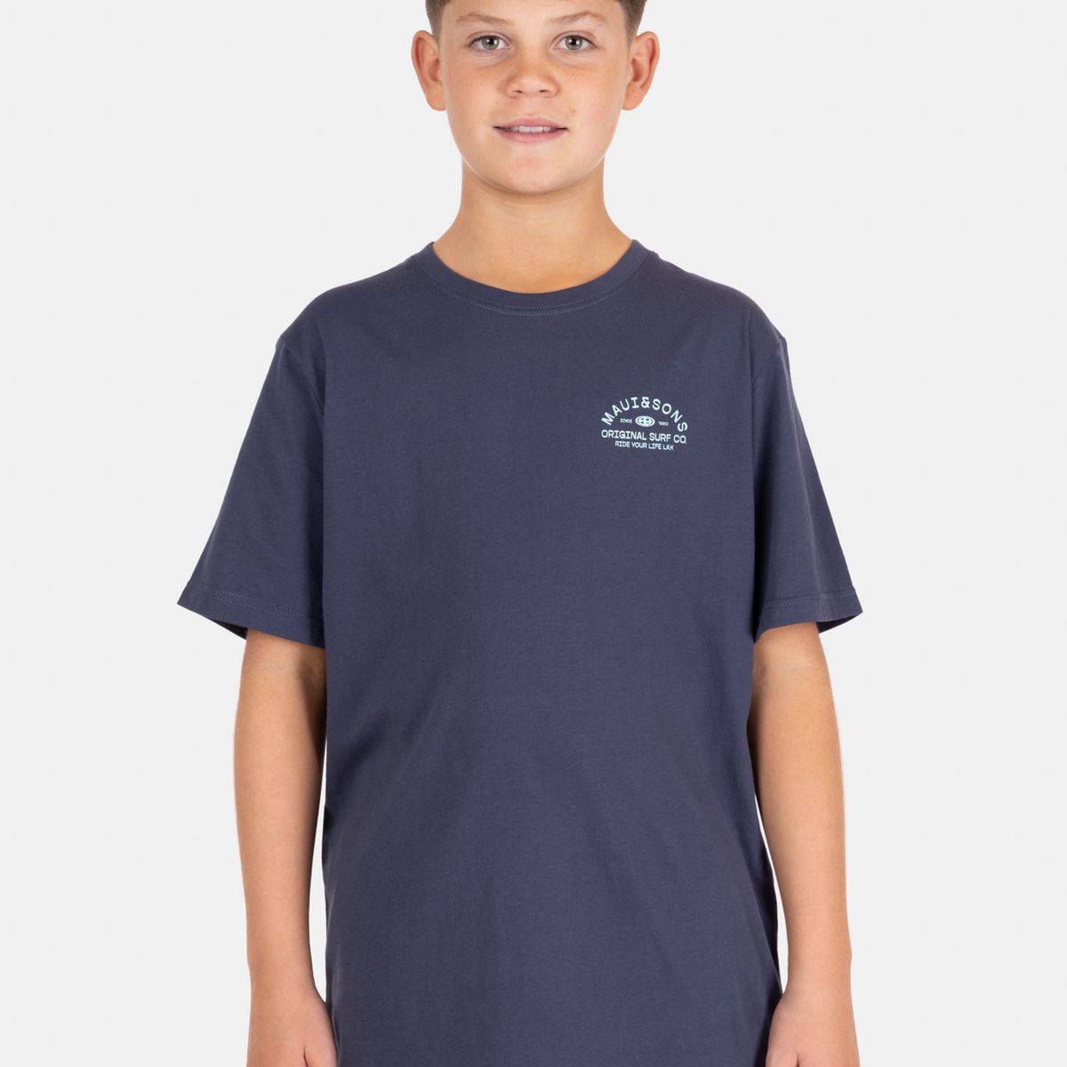 MAUI AND SONS - Polera MC Surfesia Azul Infantil Maui And Sons - Azul
