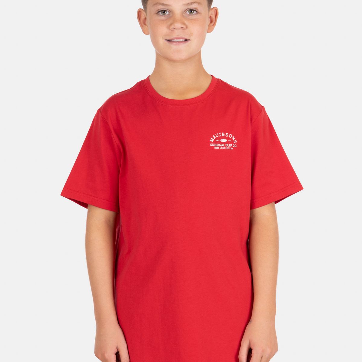 MAUI AND SONS - Polera MC Surfesia Rojo Infantil Maui And Sons - Rojo