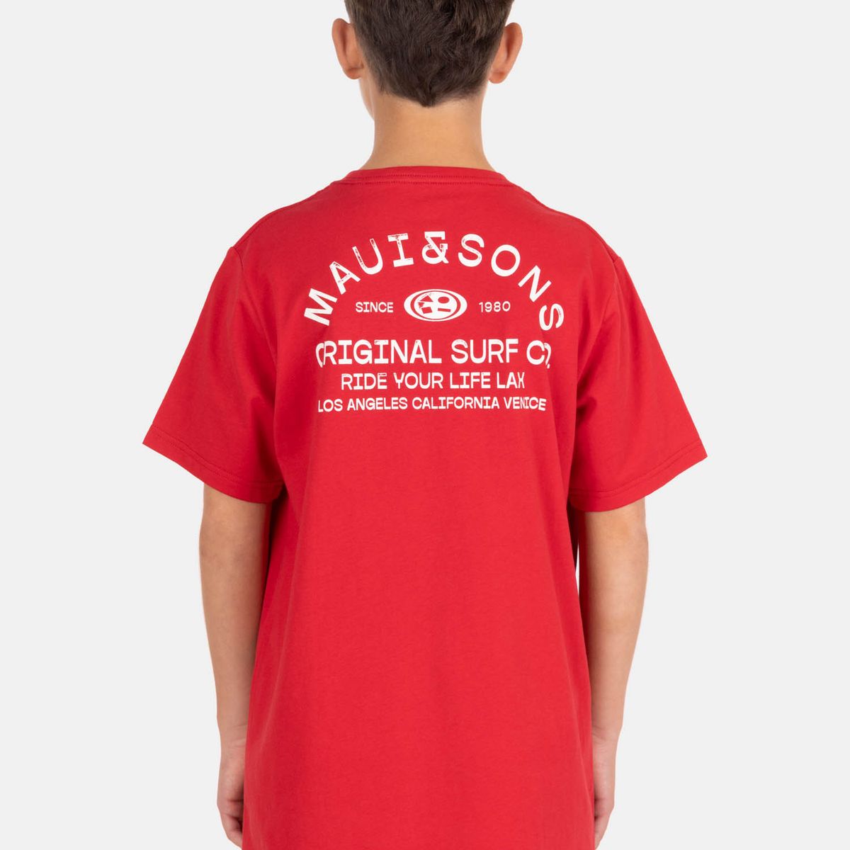 MAUI AND SONS - Polera MC Surfesia Rojo Infantil Maui And Sons - Rojo