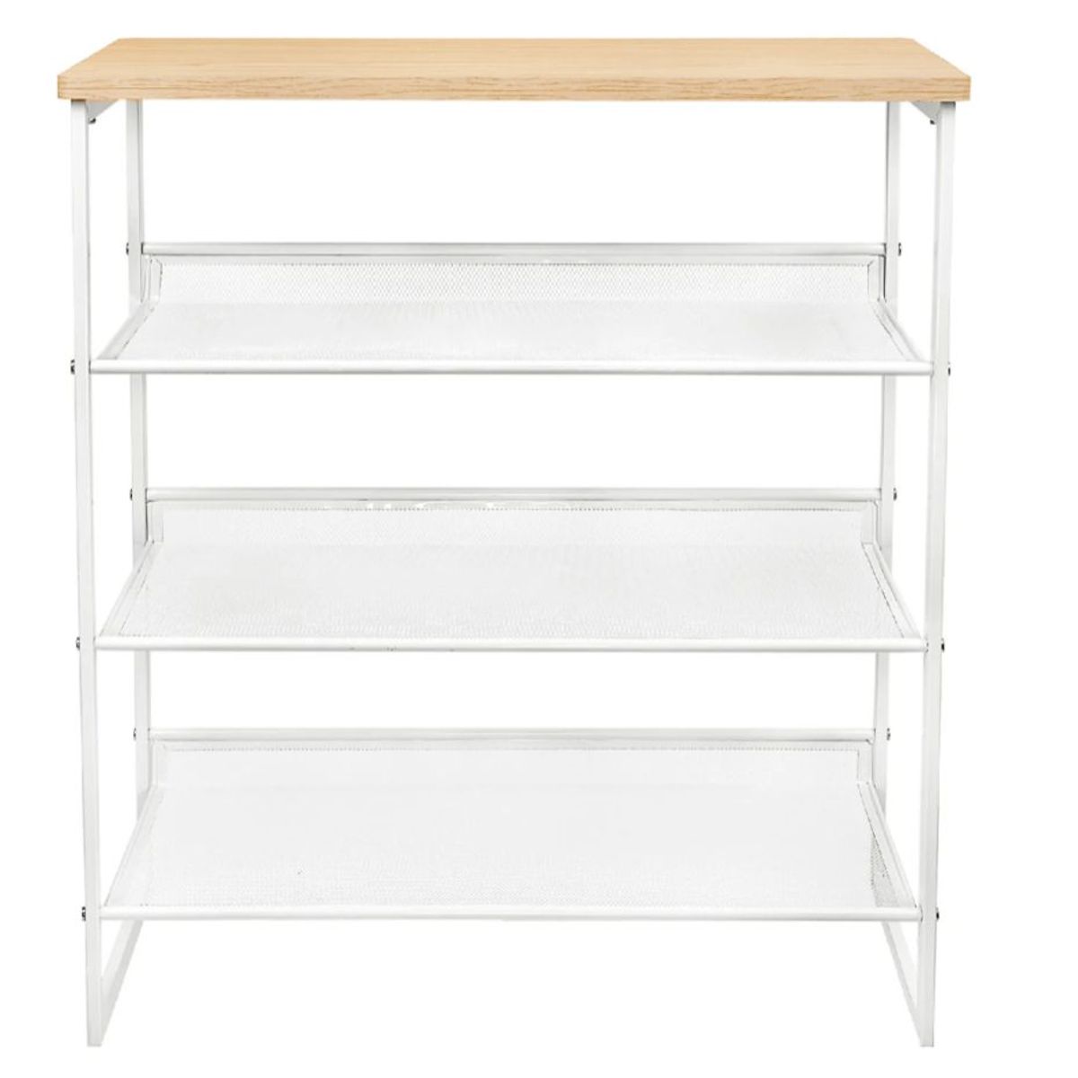 HABITA2 CHILE - Zapatero Industrial de 4 niveles 76x64x33 cm -Blanco