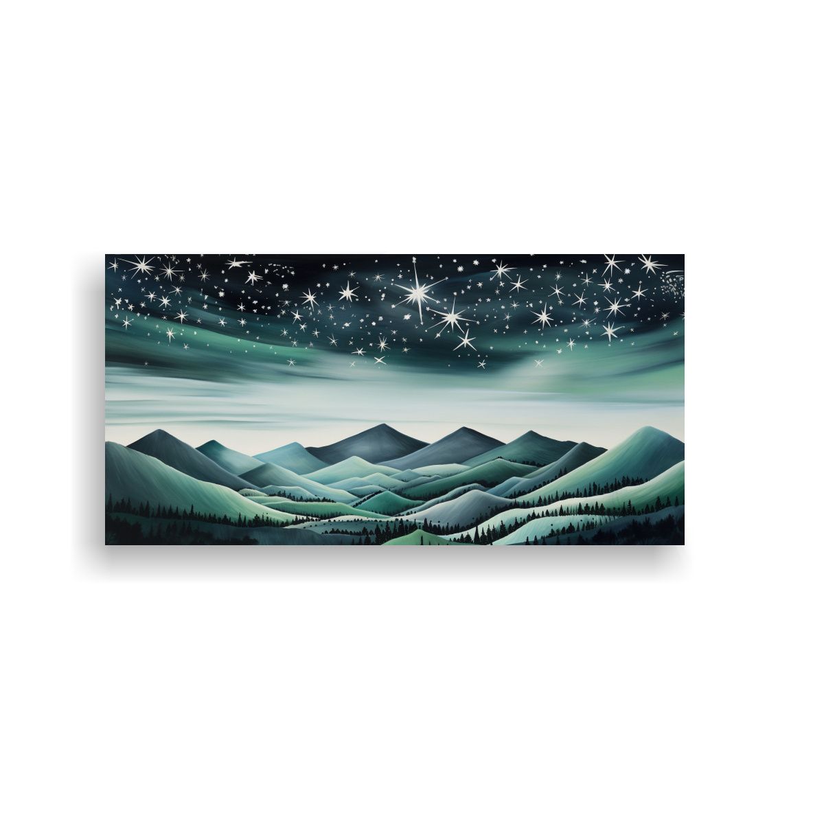 GENERICO - Paisaje De Montaña Vintage Con Estilo Elegante 120x60 Cm