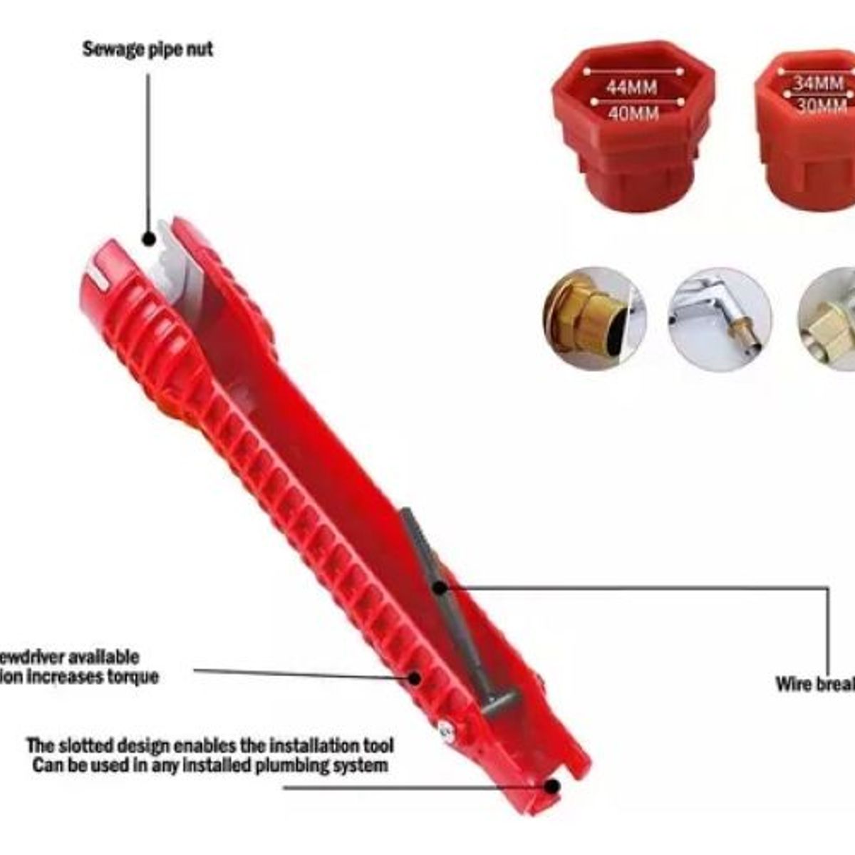 SHOP EHOME BAG - Llave Ajustable Gasfiteria Multi Uso Flexible Desague Cocina