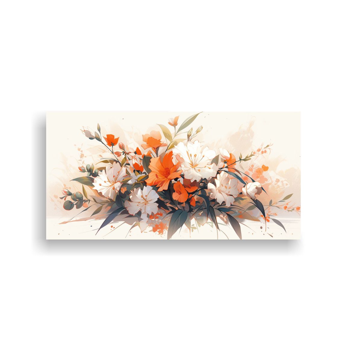 GENERICO - Pinturas Decorativas Canva Estilo Neonoir Blanco 140x70 Cm