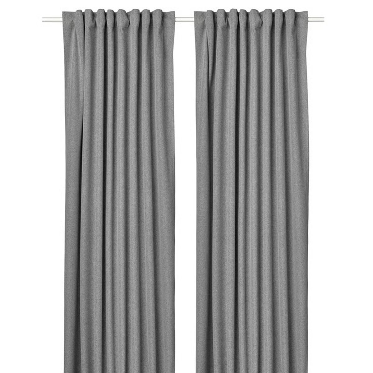 BLAIR HOME - Cortina 100% Blackout Térmico Lino Gris 145x250 Cm