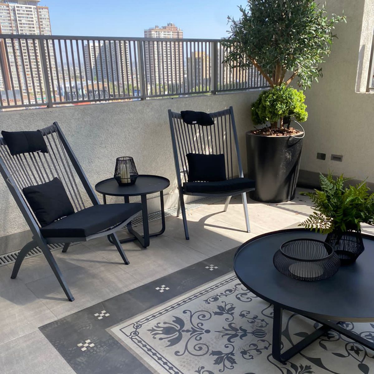 TODO TERRAZA - Silla Lounge para terraza Gris